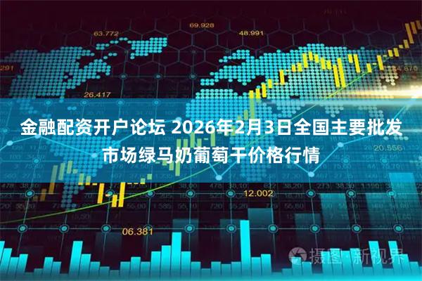 金融配资开户论坛 2026年2月3日全国主要批发市场绿马奶葡萄干价格行情